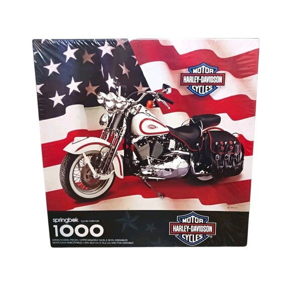 NEW Springbok Harley Davidson 1000 Piece Jigsaw Puzzle SEALED 24" X 30" PZL6198 - Picture 1 of 4